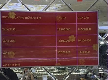 Giá vàng Trữ Cẩm Lệ